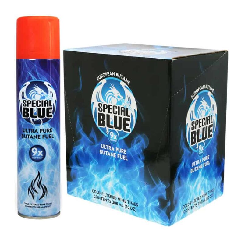 300ml Special Blue 9x Refined Butane 12ct display box Arco Globus